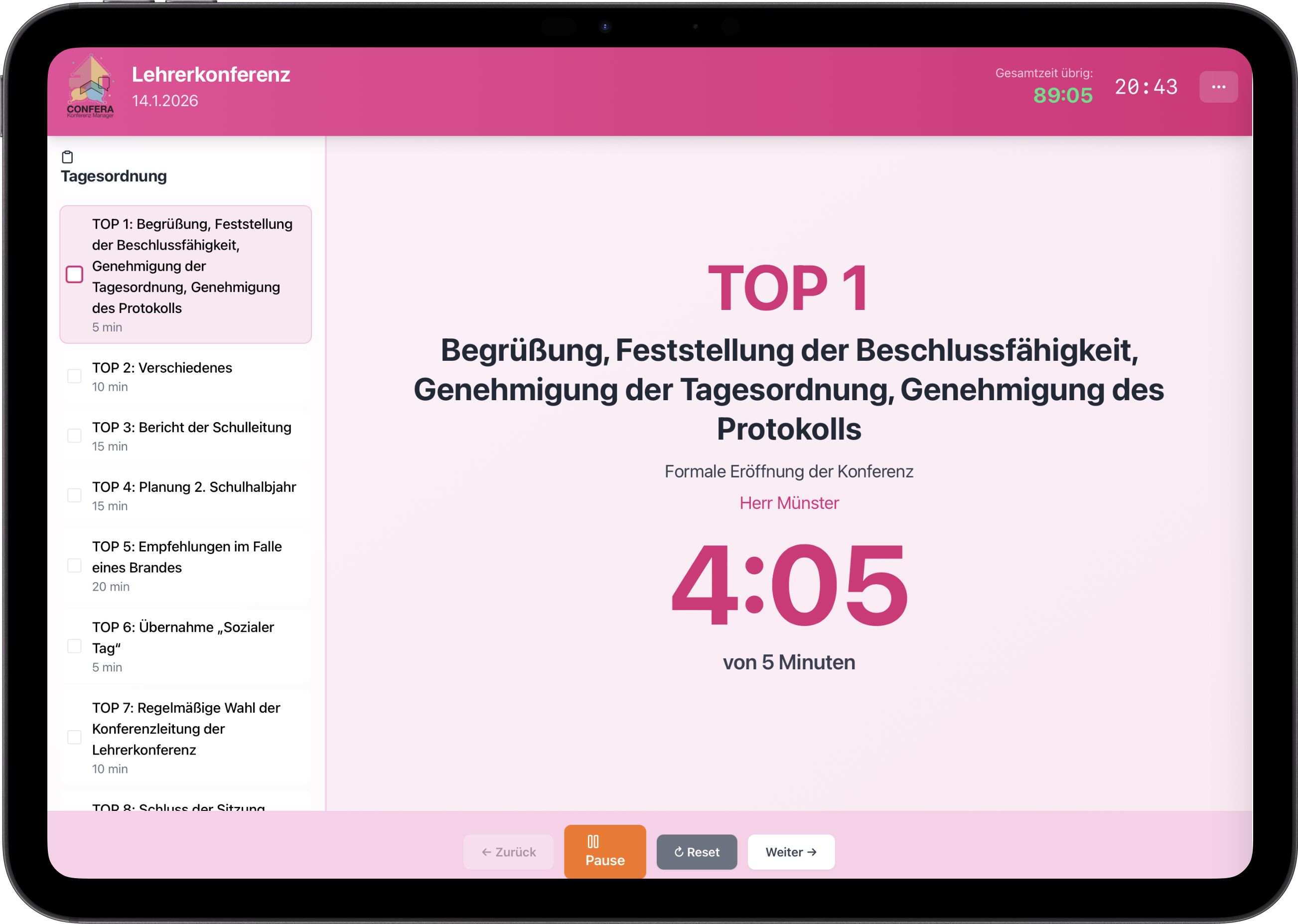 Fokus aufs Wesentliche